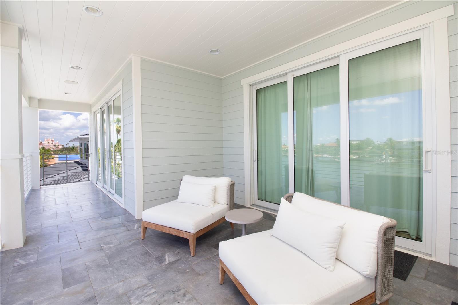 Outdoor Sitting Area Off of Primary, Second & Third Bedrooms