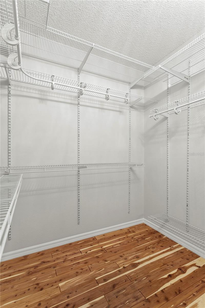 Luxury Cedar Floor in Closet
