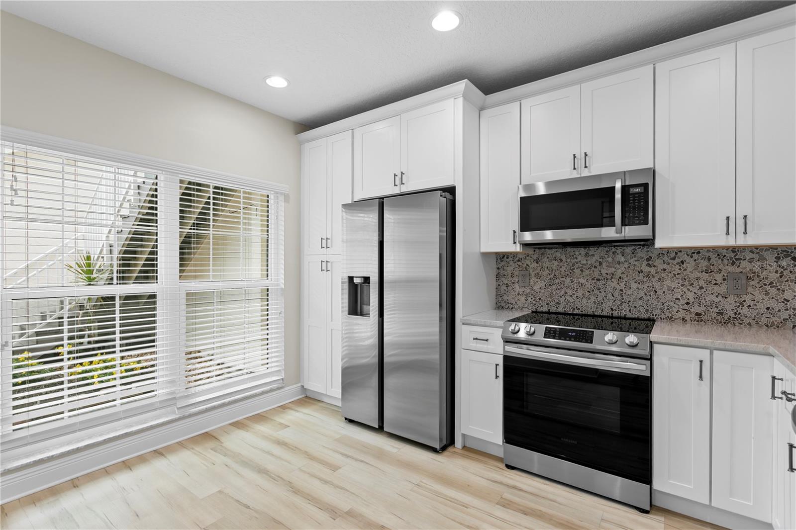 Kitchen with Windo to Courtyad