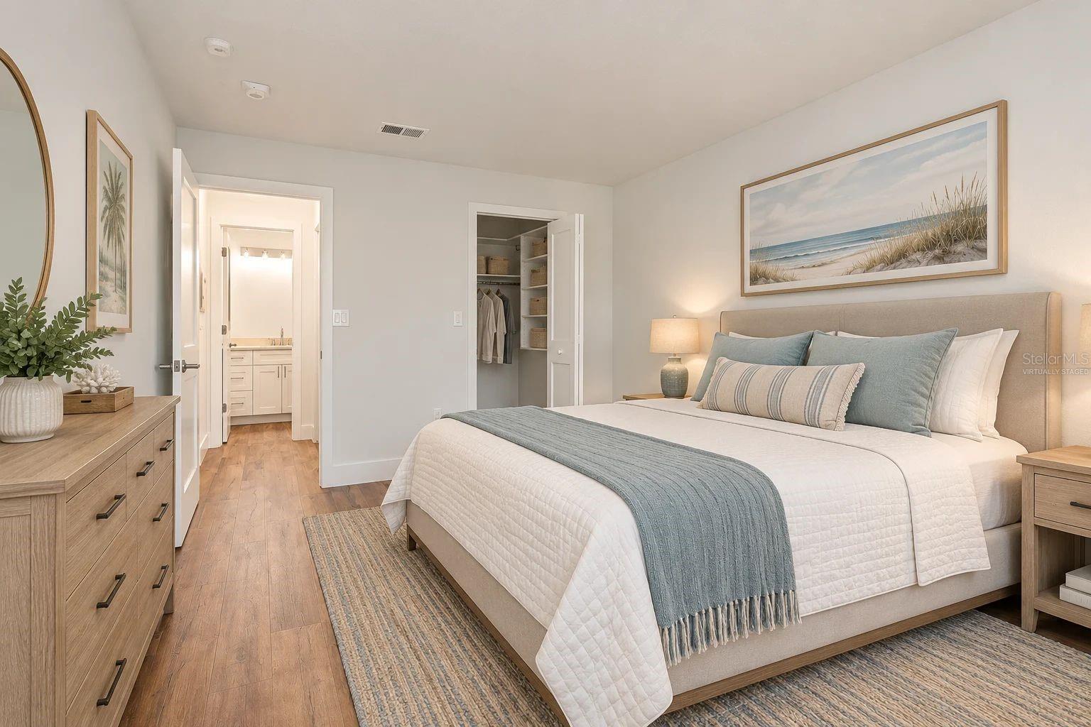 Virtually Staged Bedroom