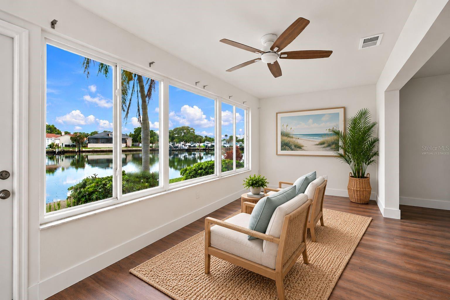 Virtually Staged Florida Room