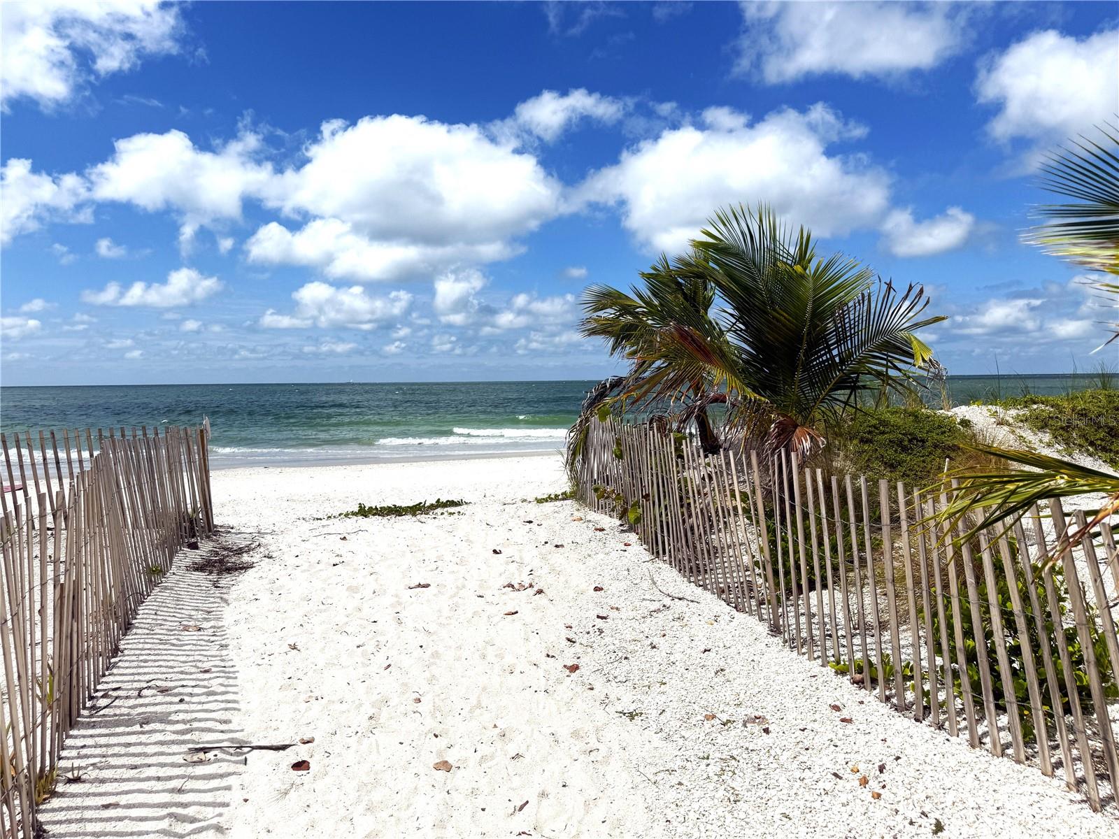 Beach is across the street