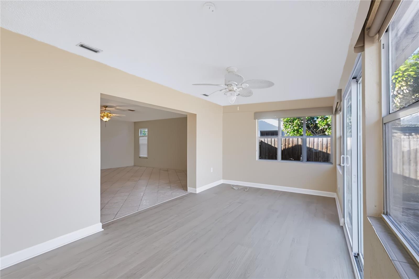 Florida room of the living area