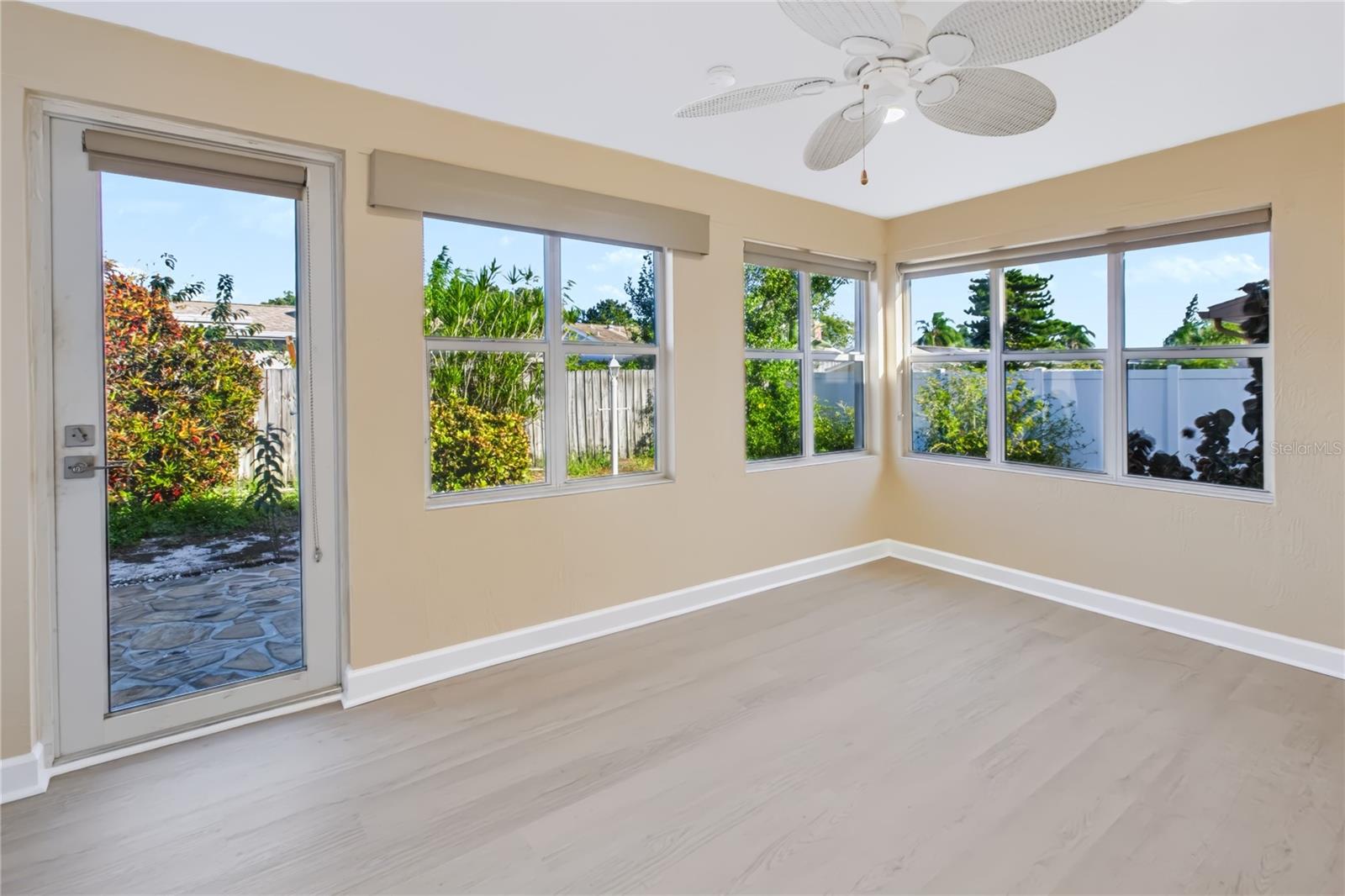 Flex space or bonus room with access to the back yard