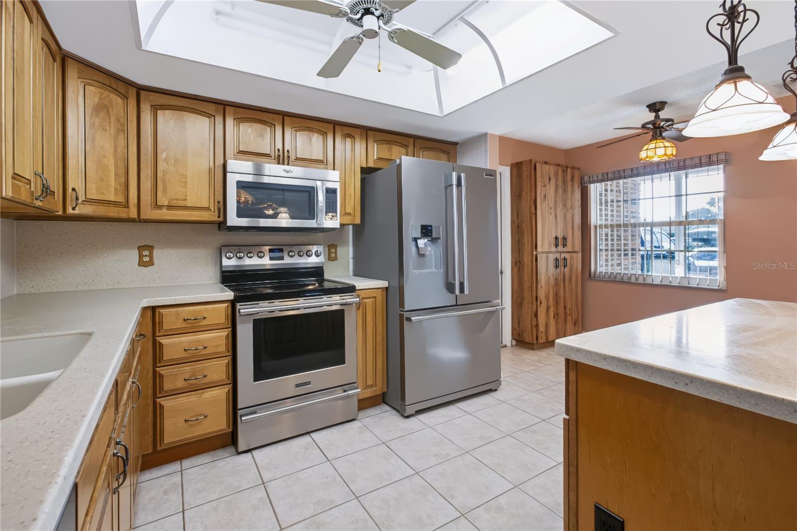 Plenty of cabinet and counter spaces