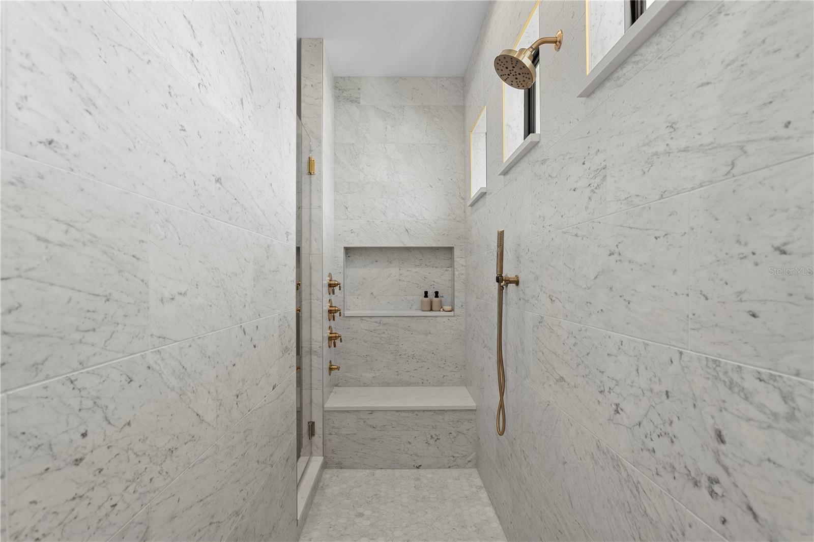 Primary walk in shower
