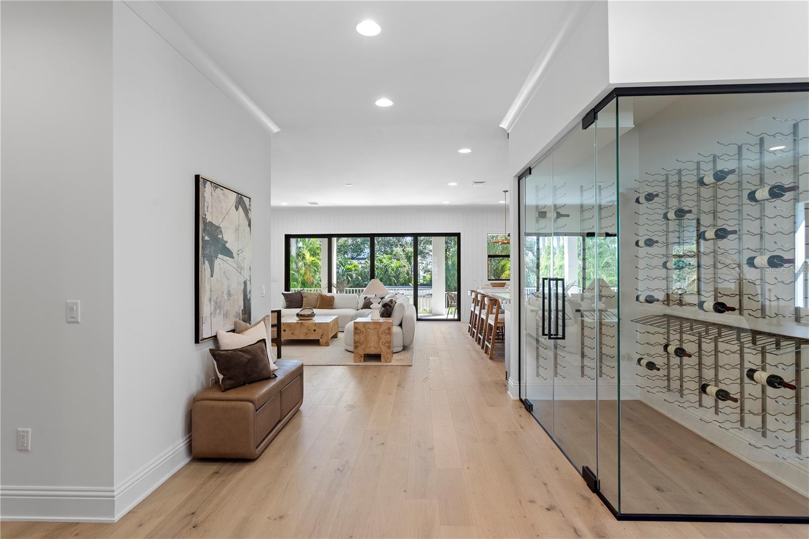 climate controlled wine room