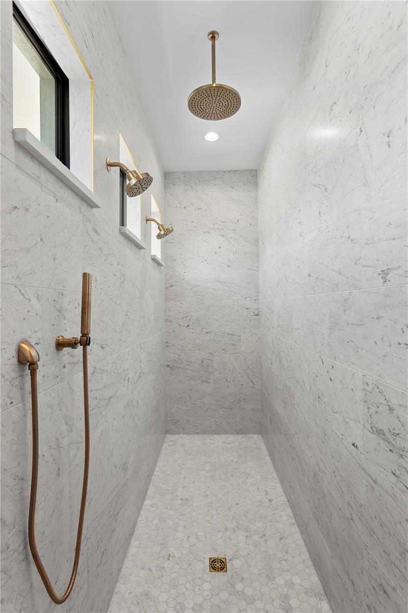 Primary walk in shower