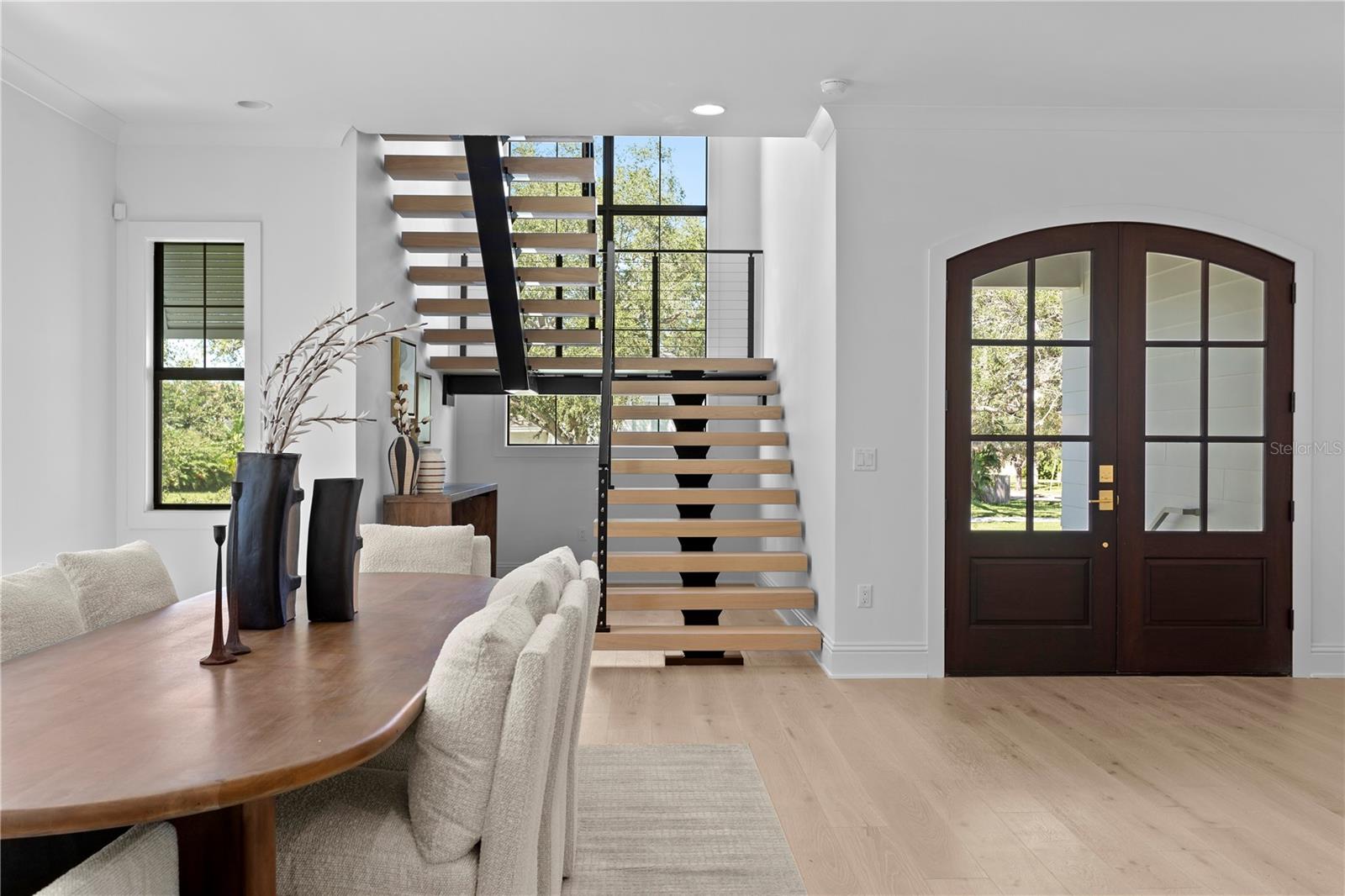 Stunning floating staircase
