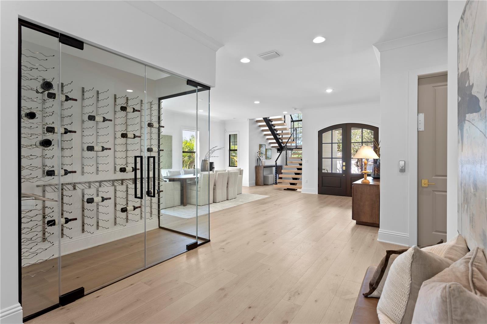 climate controlled wine room
