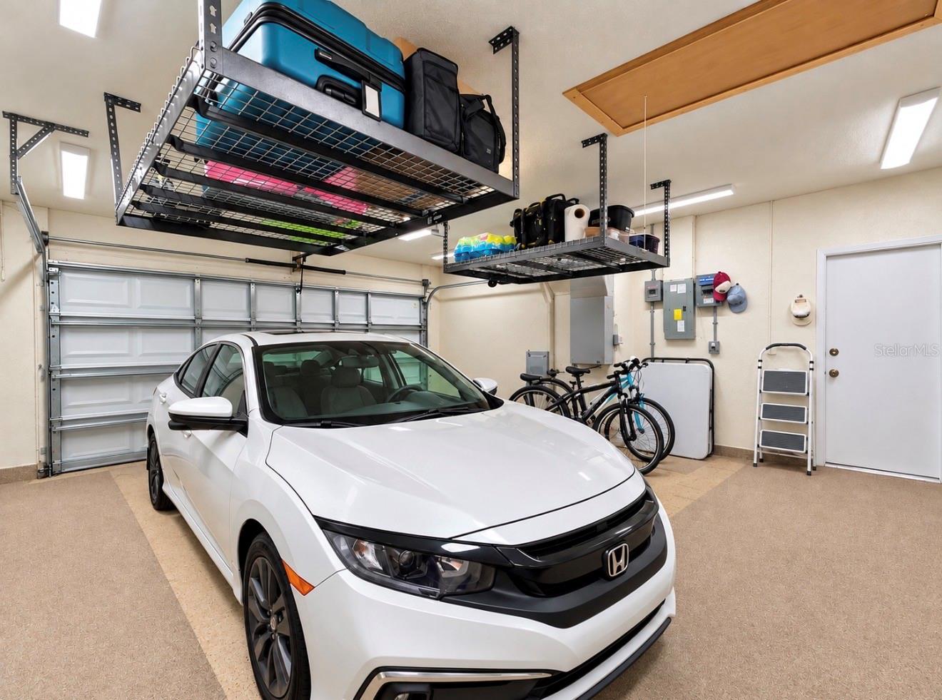 2 car garage w/storage