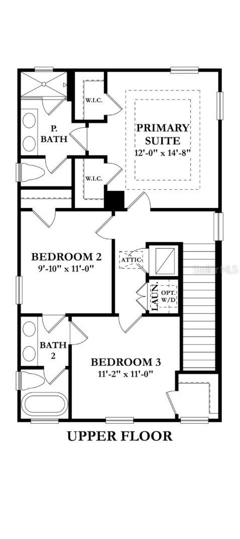 Upper Level lay out.