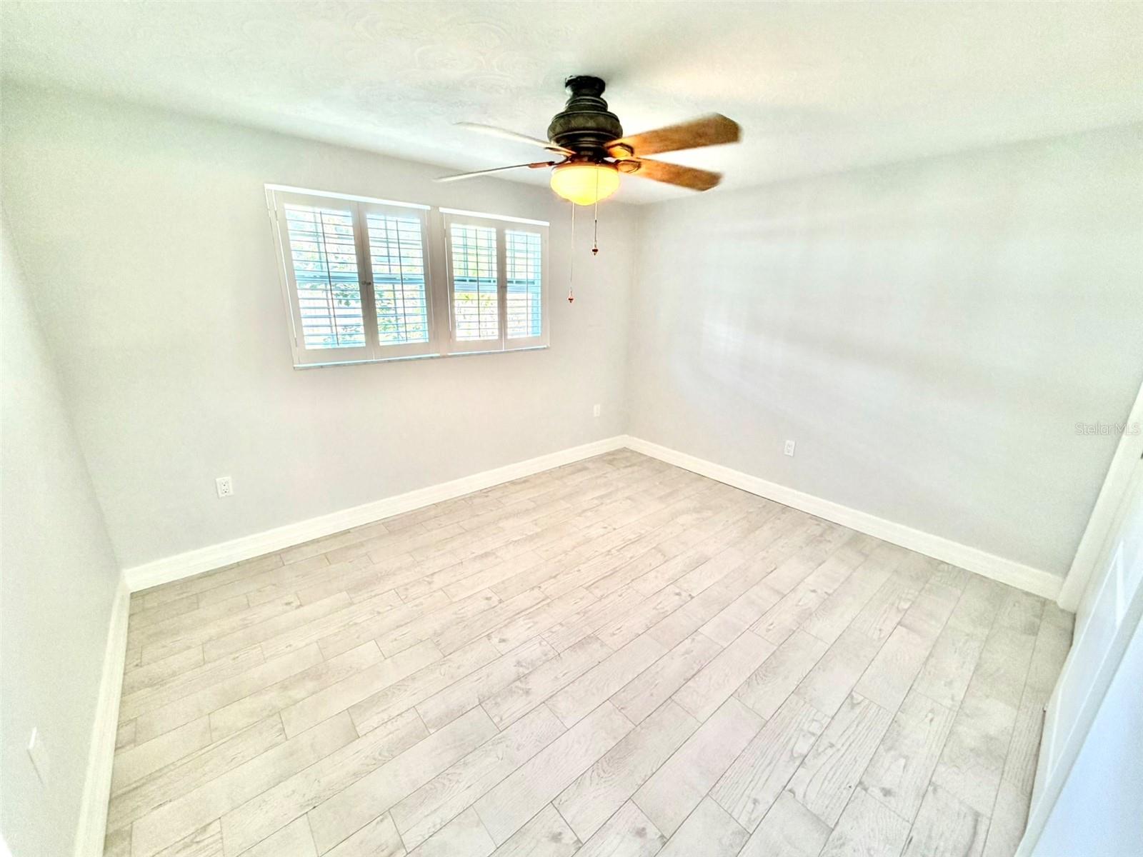 Third Bedroom overlooks the Back Yard