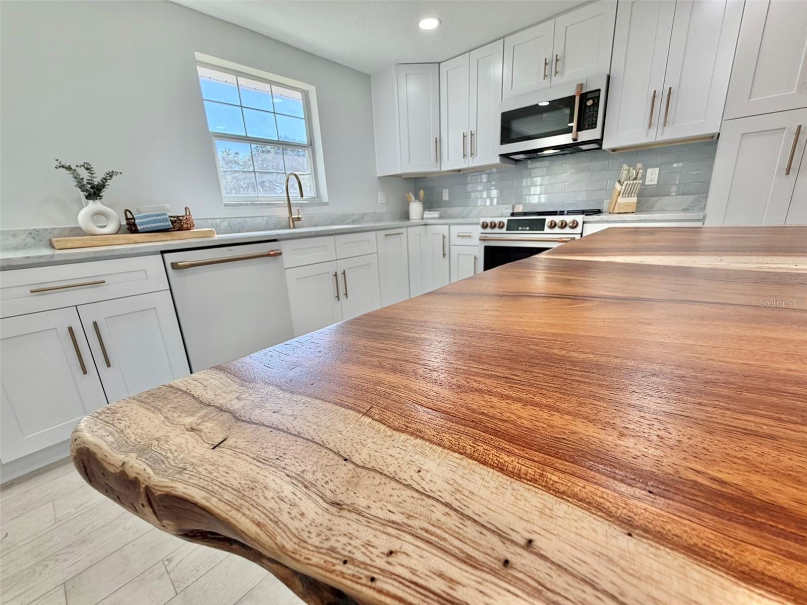 Custom Live Edge Countertop was locally made!