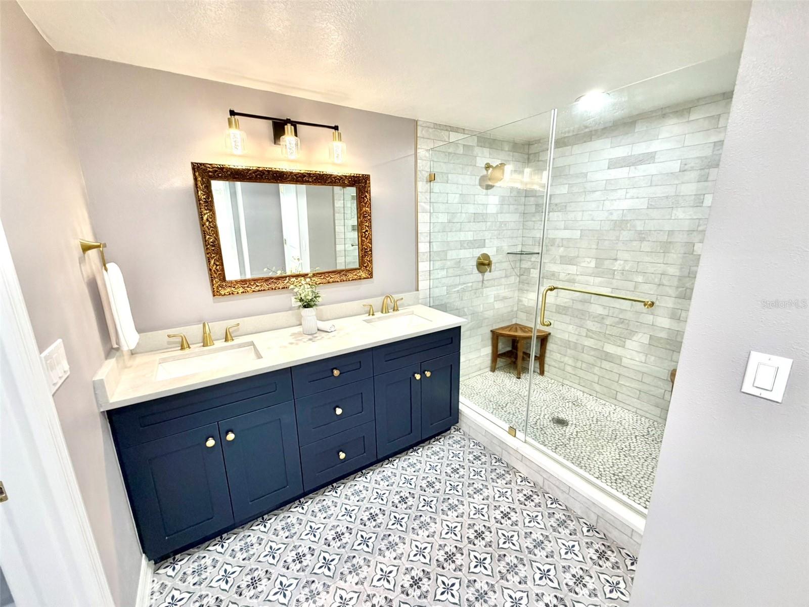Primary bath Double Vanity