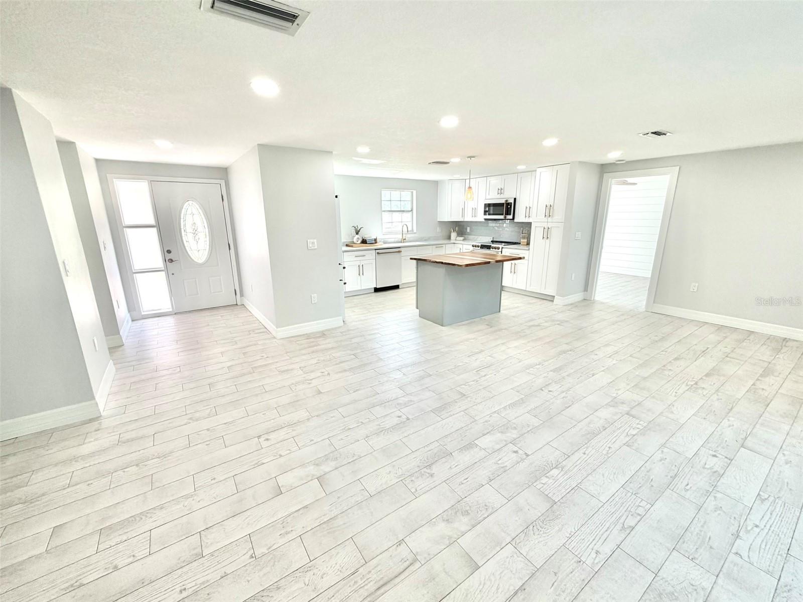 The front foyer leads to the Beautiful Open Living Space