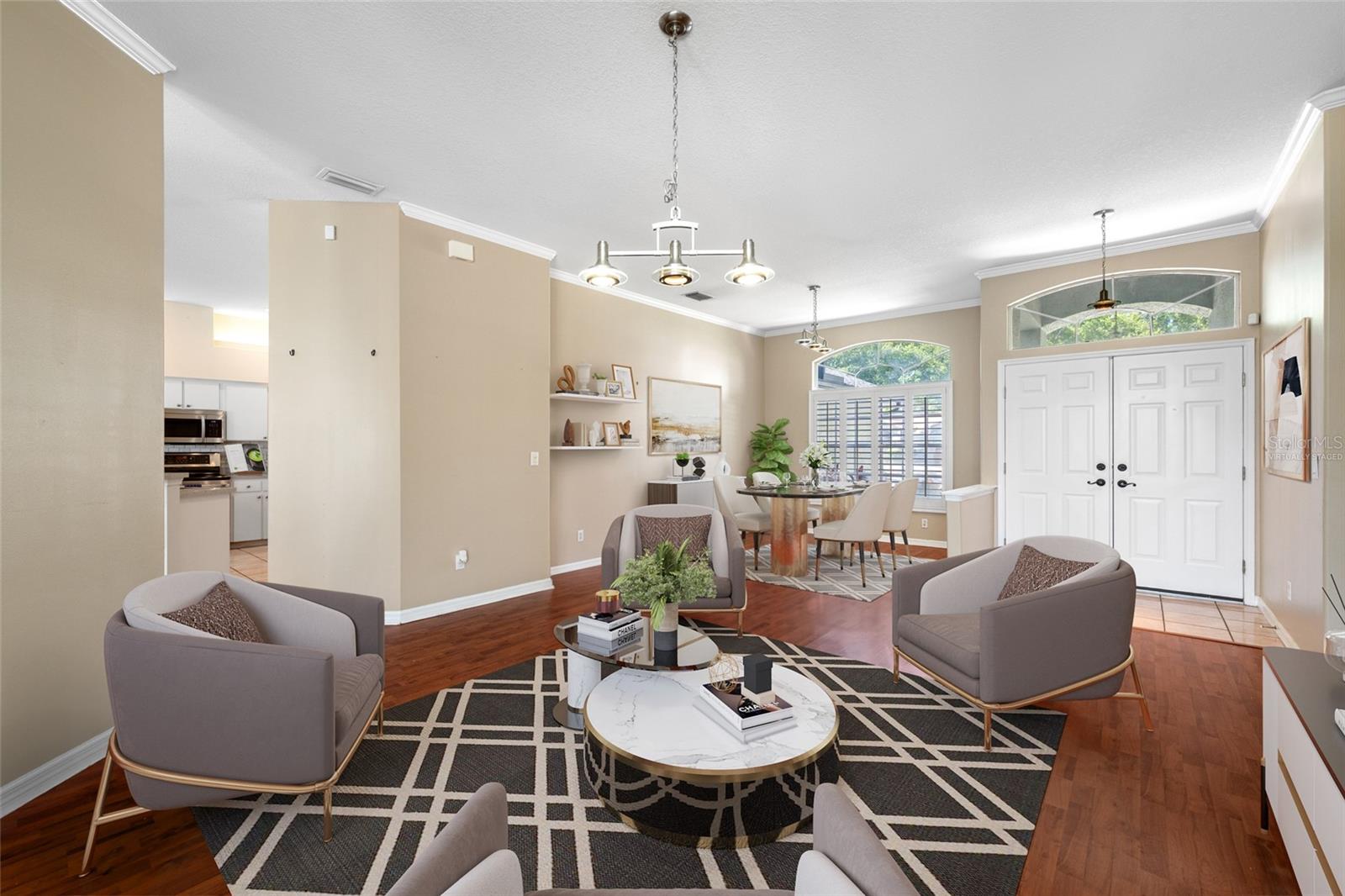 Living Room- VIRTUALLY STAGED