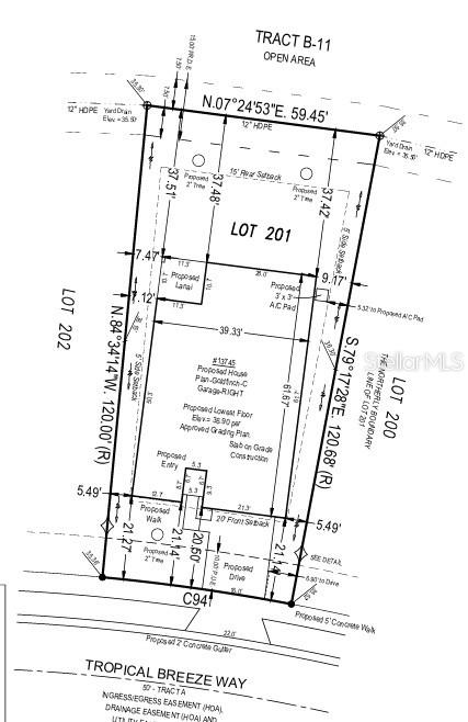 13745 Tropical Breeze Way Plot Plan