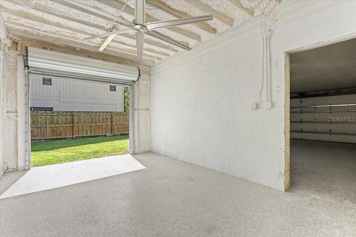 Third Garage w/ Roll Up Door