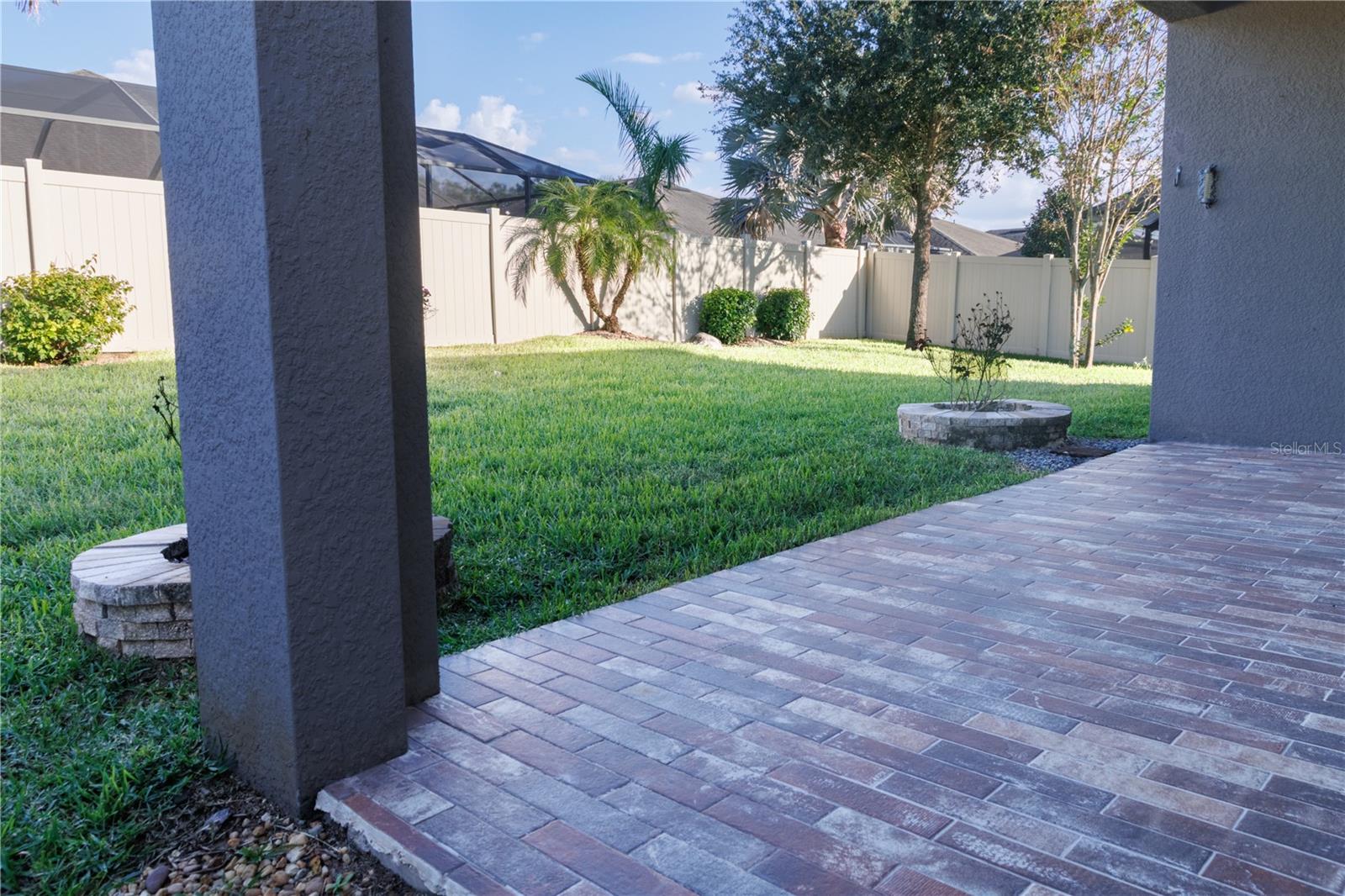 Yard from patio