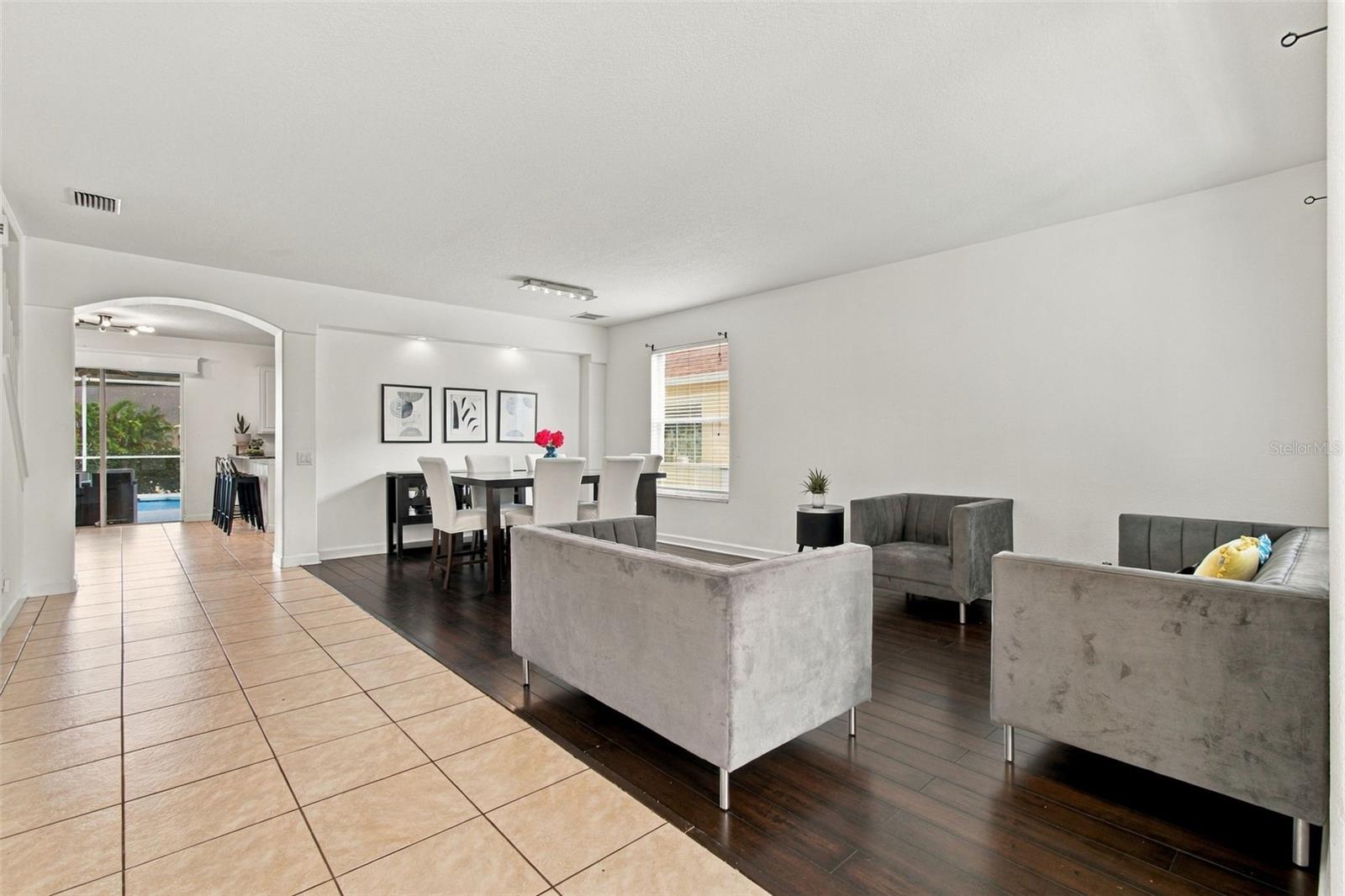 Your home's open floor plan allows for easy entertaining.