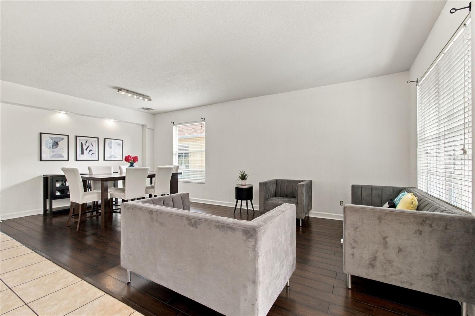 Your formal dining and living areas.
