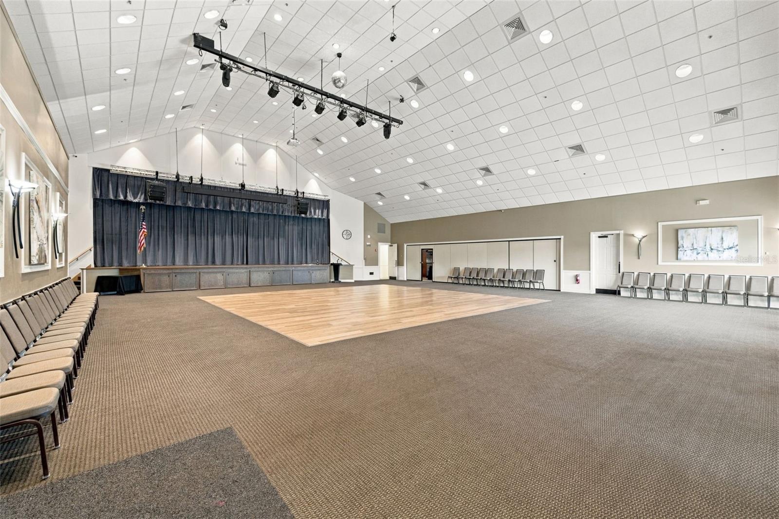 Event Hall. There are several other meeting rooms and a roster of activities to join!
