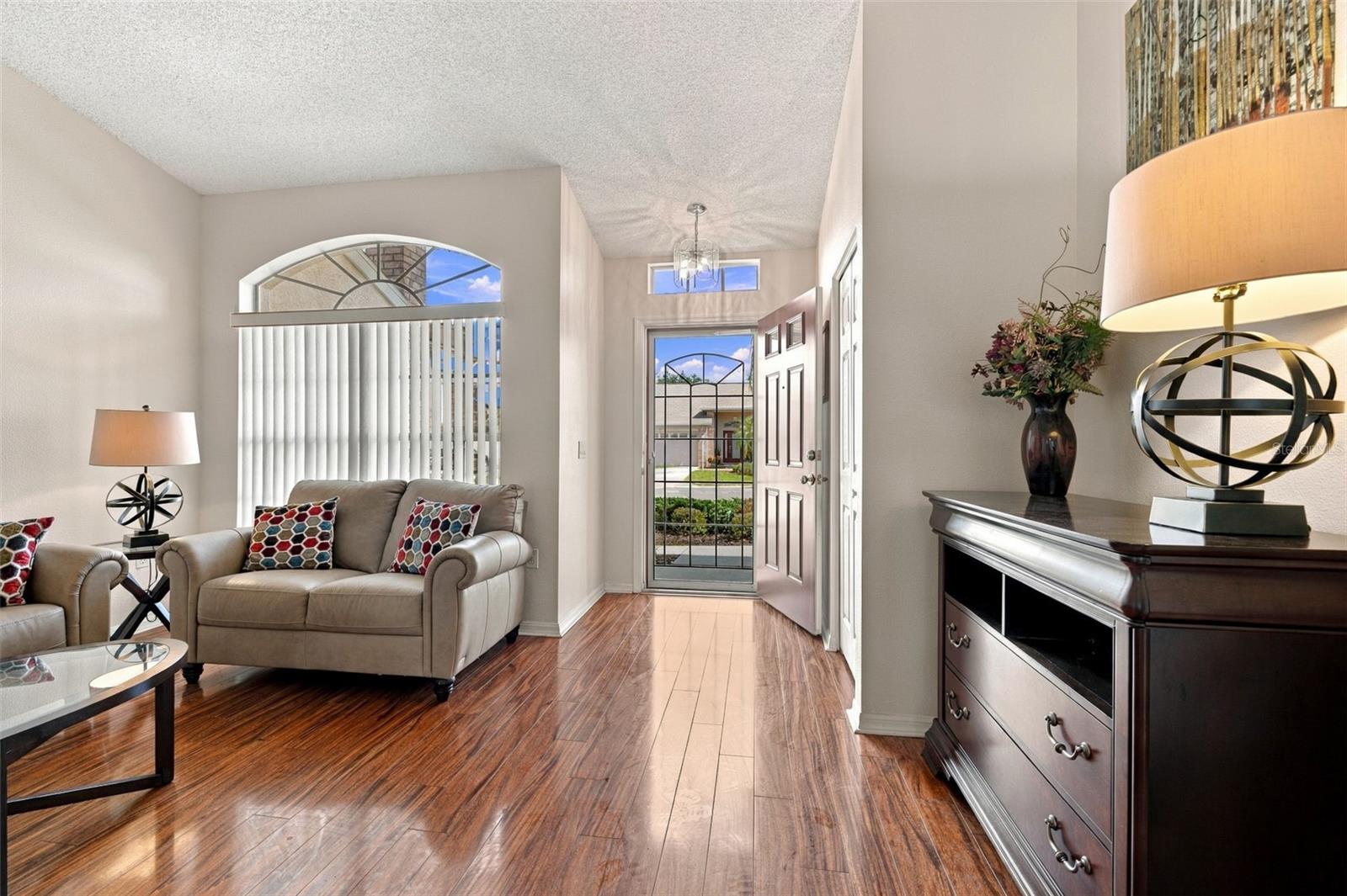 View toward the front door