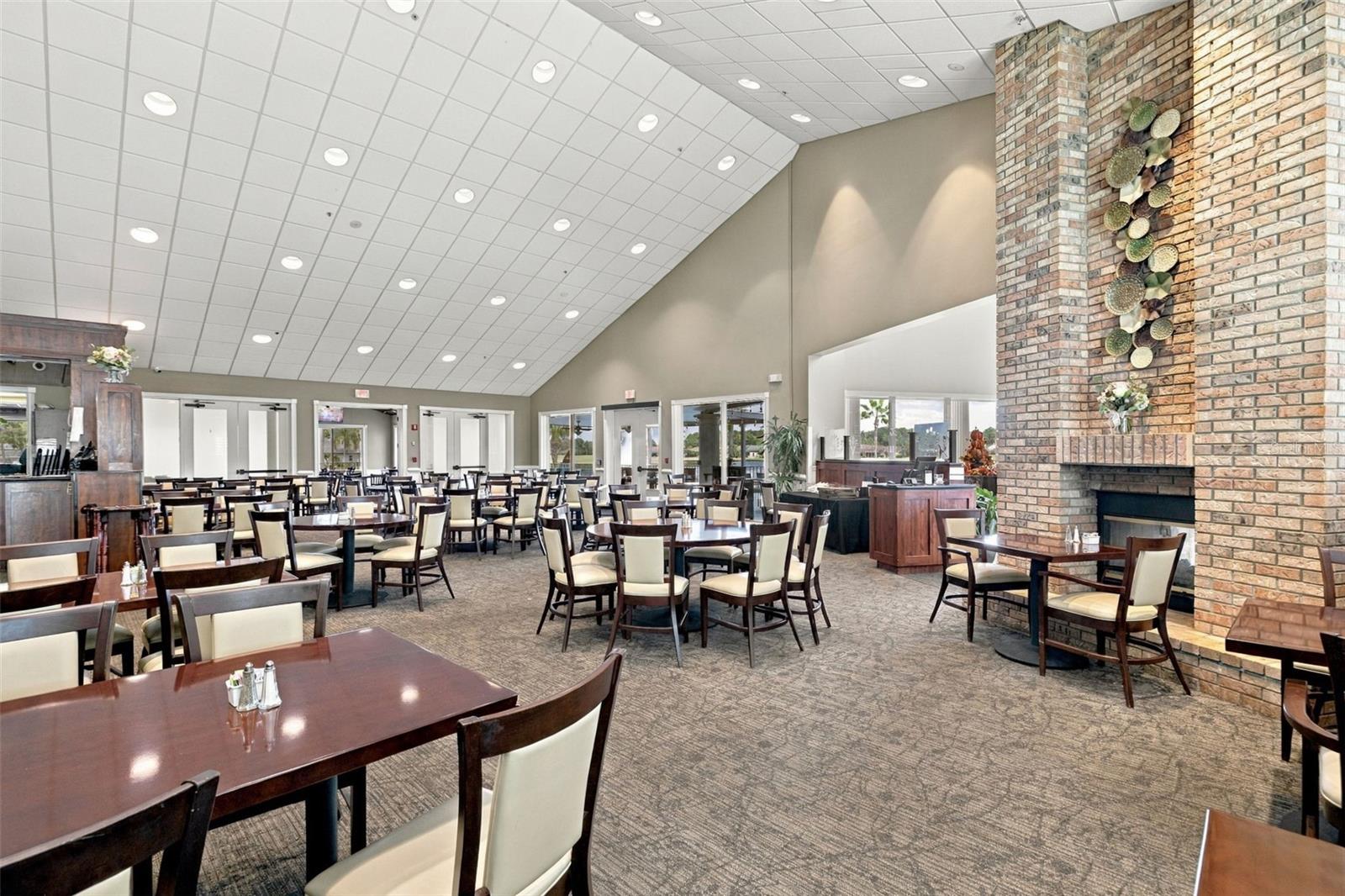 The Clubhouse features a great restaurant and bar!