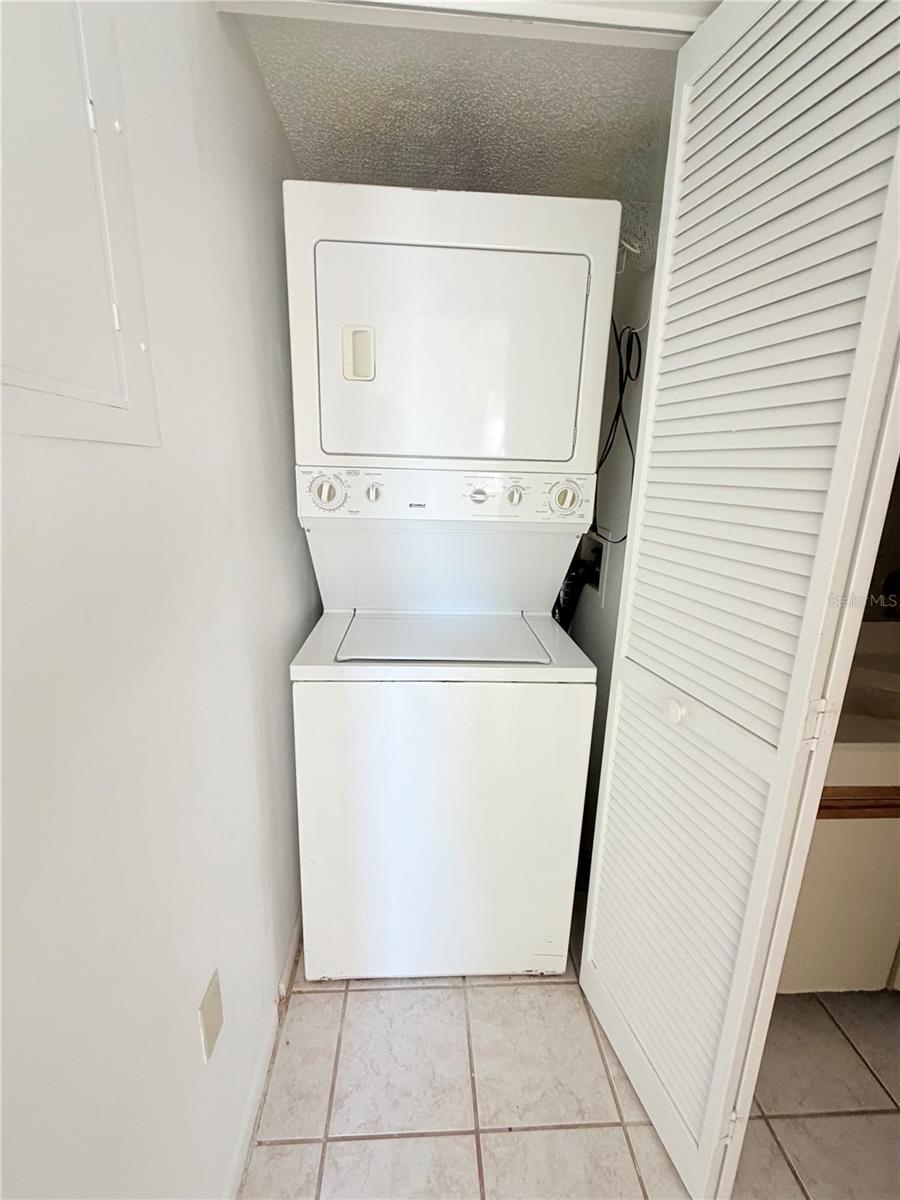 inside laundry closet