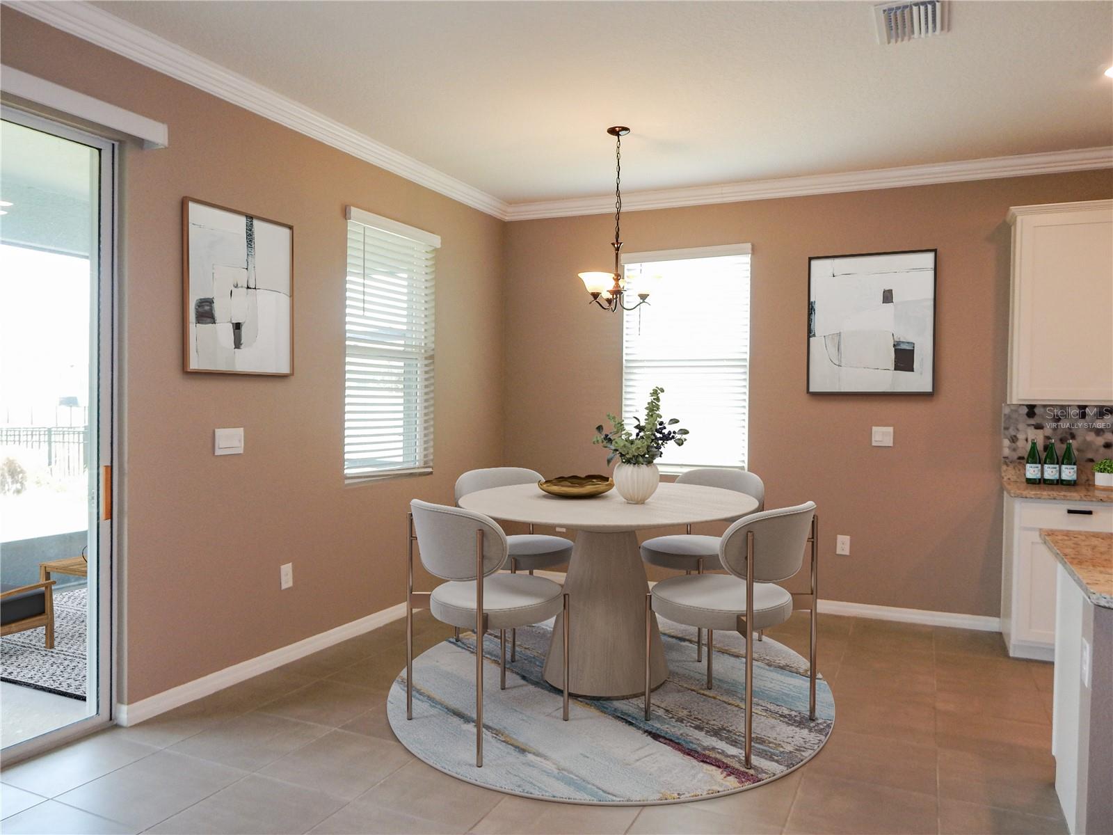 Virtually Staged Dining Room