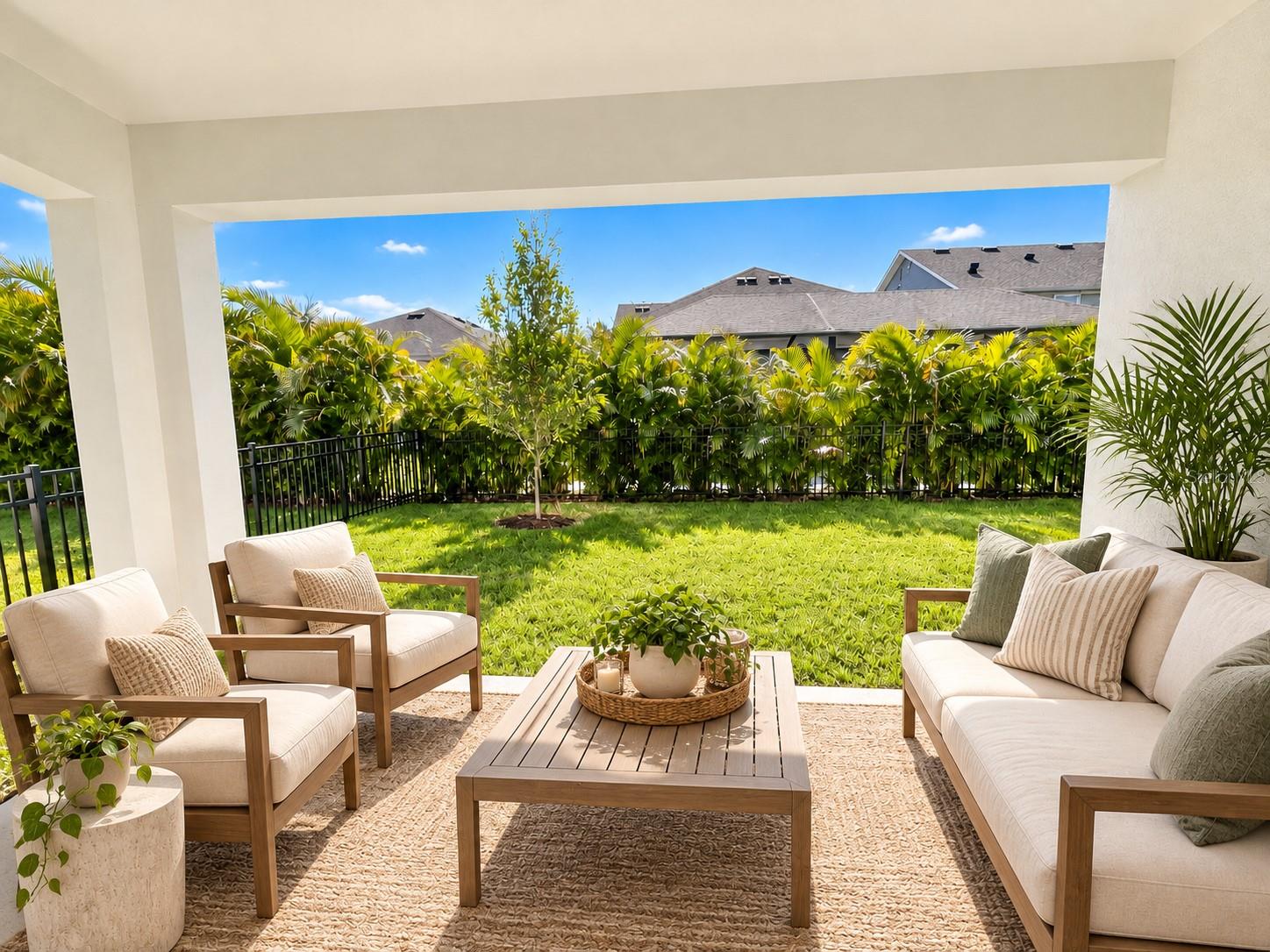 Virtuall Staged - Lanai/Back Yard