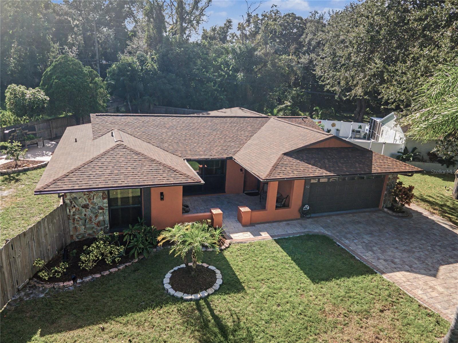 78. Elevated View of Brand New Owens Corning Roof.. Desert Rose Architectural Dimensional Shingles.. Warranty is Ready for YOU!