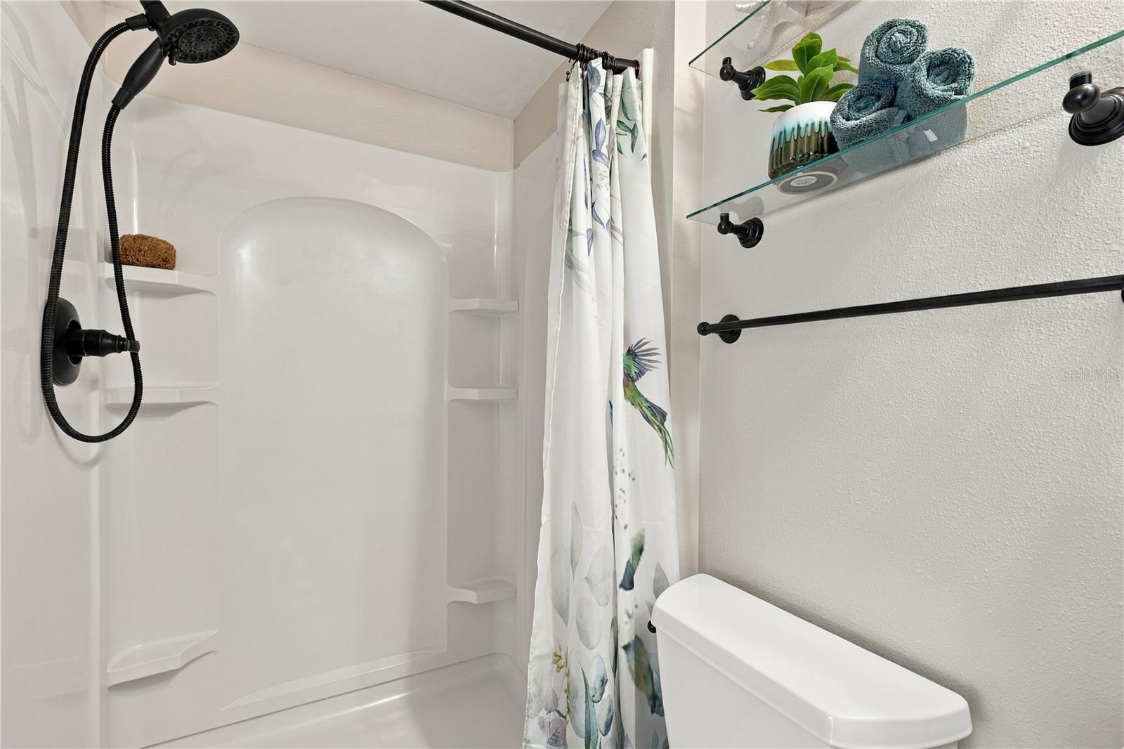 60. Ensuite Full Bathroom.. Updated Walk in Shower! (4.9 x 8.1').. Plenty of Shelving for Storage too!