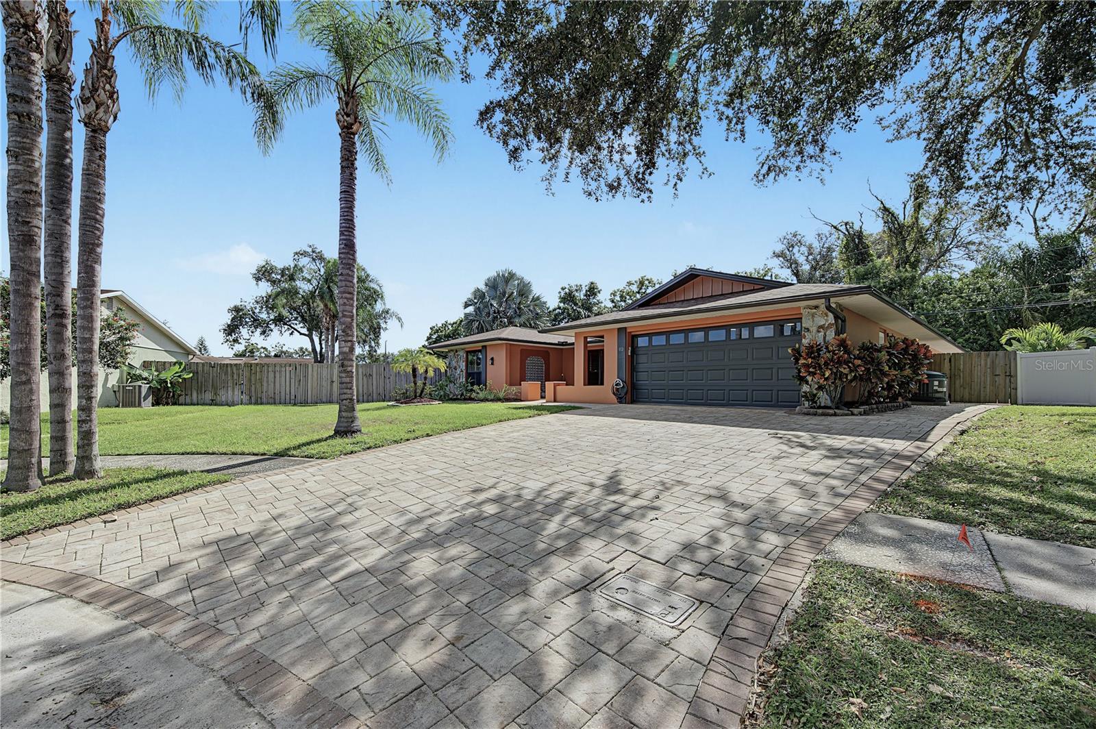 2. Extra Wide Pavered Driveway - Easily Park 4 Cars!
