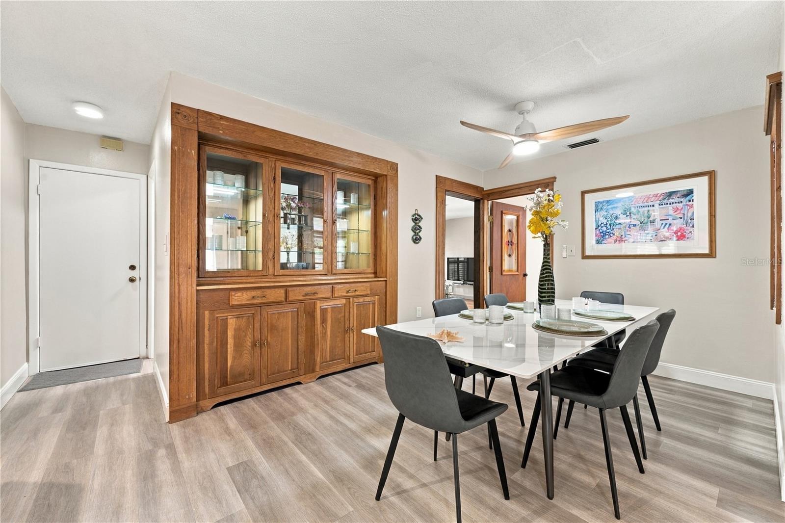 46. Dining Area (12.8 x 9.1) Within Great Room is Plenty Spacious.. Table Extended w Both Leaves to Show the Capacity for Dining..