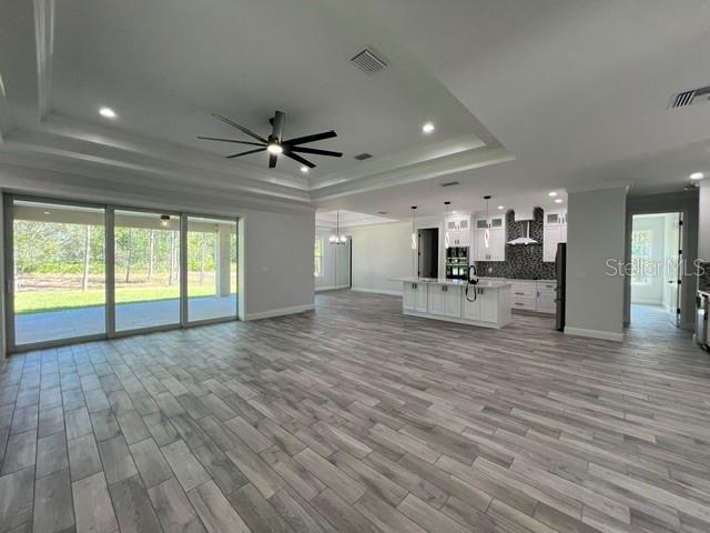 Great Room, Kitchen and Dining Area