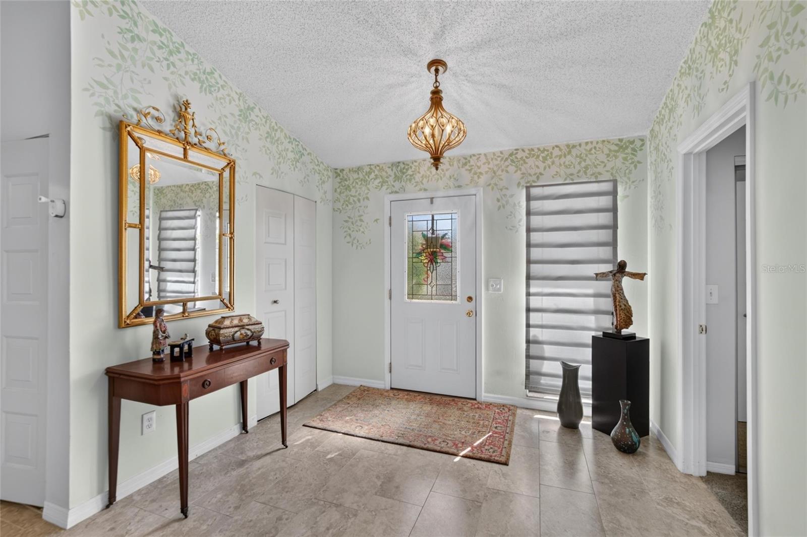 Inviting foyer, coat closet Inviting foyer, coat closet