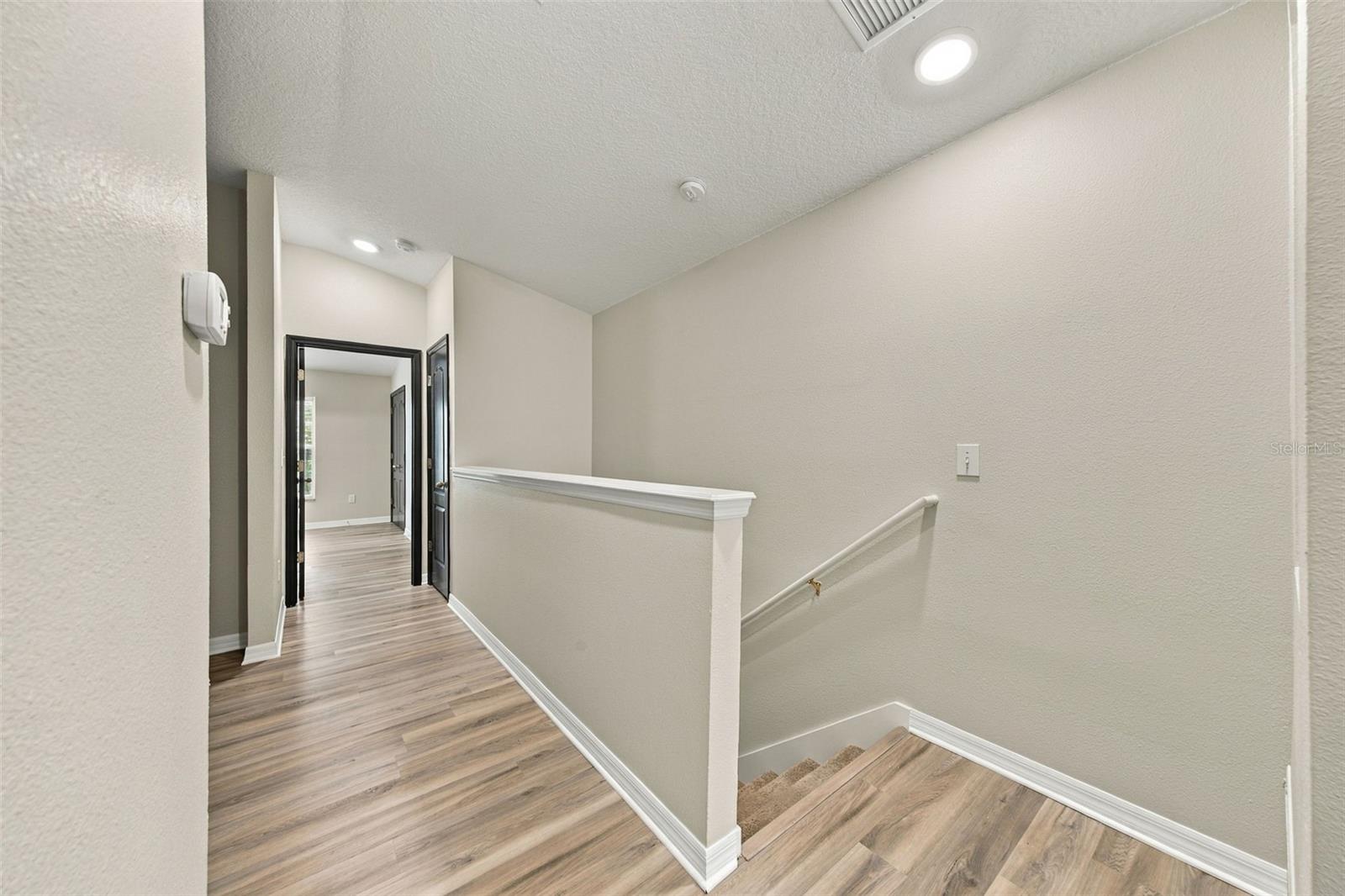 top of stairs