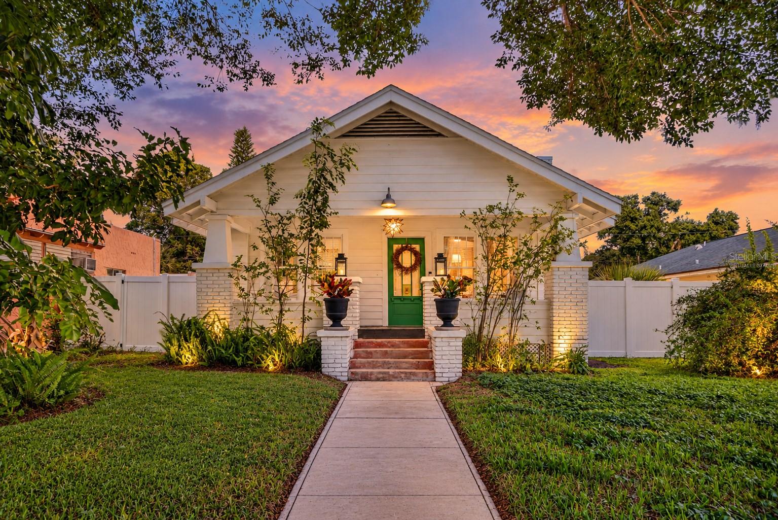 Charming, updated 100 year old bungalow in walking distance to both the beautiful waterfront and all that downtown Bradenton has to offer. Landscape lighting is virtually staged