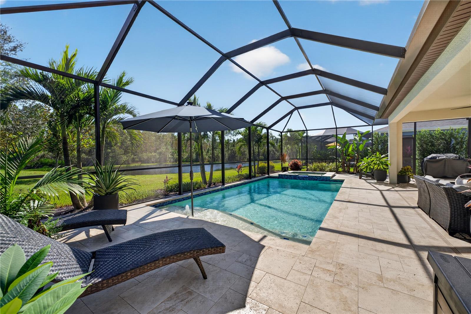 Travertine Patio and Lanai