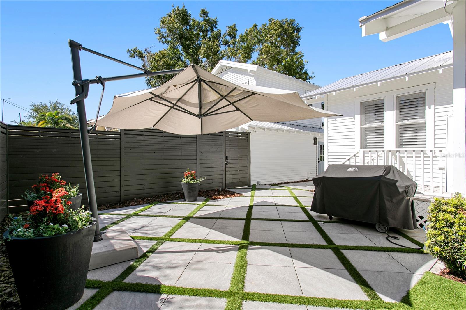 Landscaped without the stress of real grass