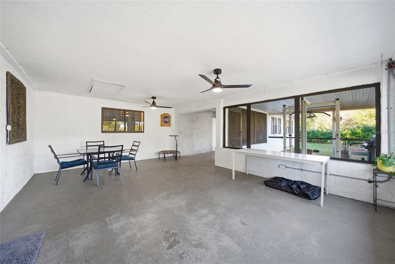 Screened lanai