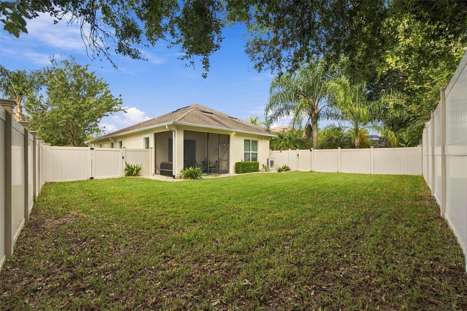 Fenced, Private Backyard