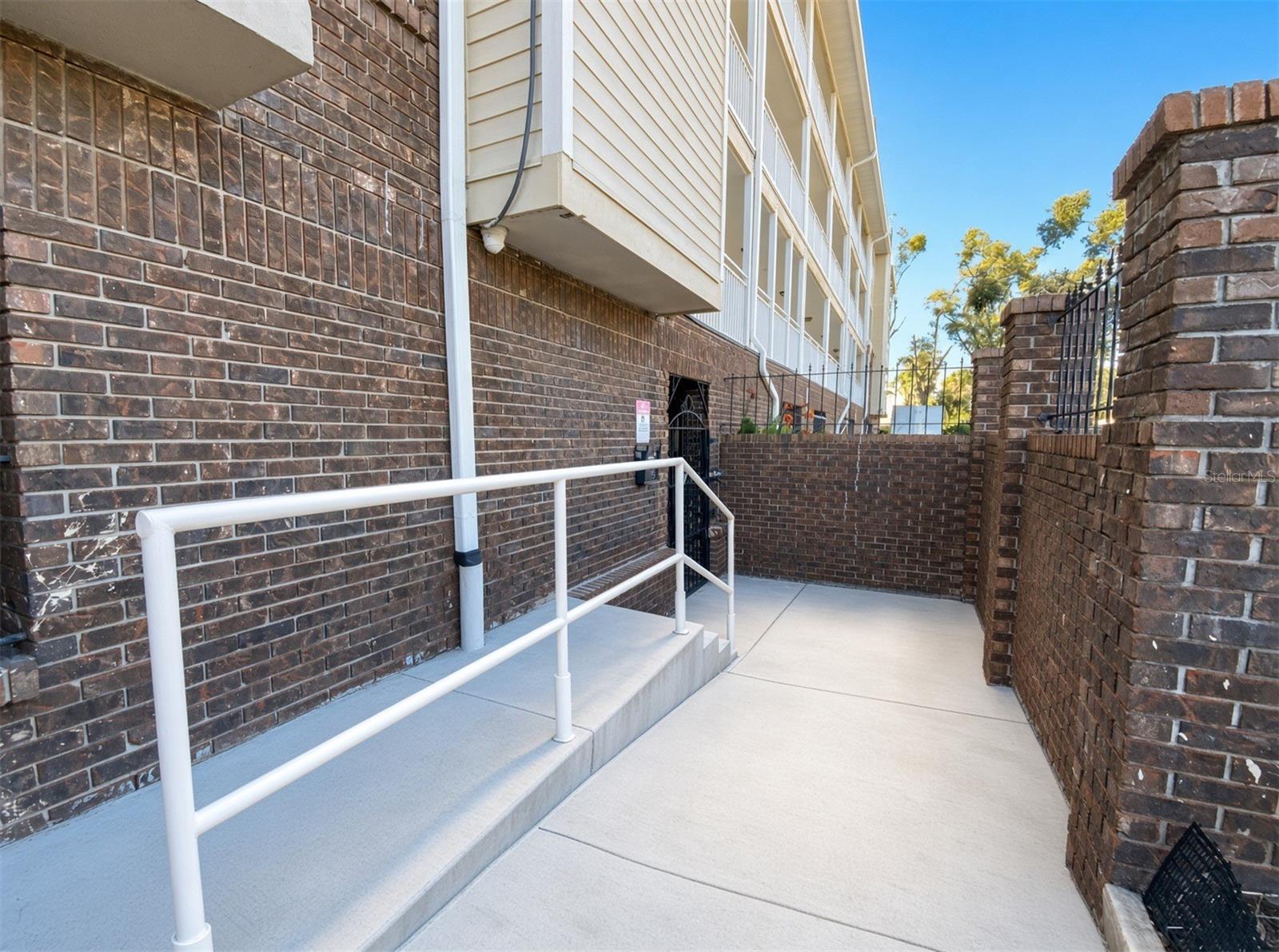 Garage/Guest Parking Entrance