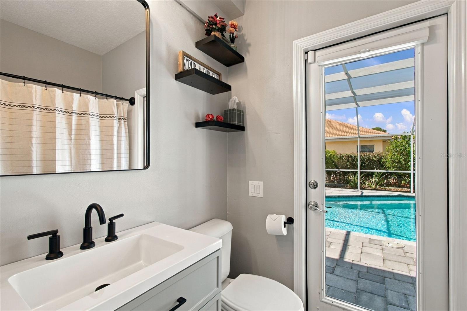 Pool bath attached to bedroom 2