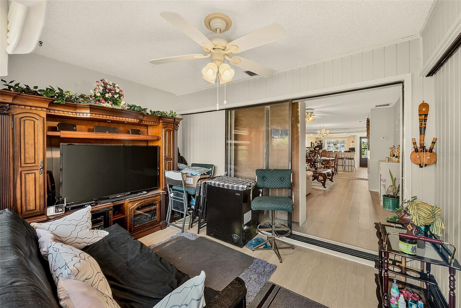 View of bonus room with air conditioning