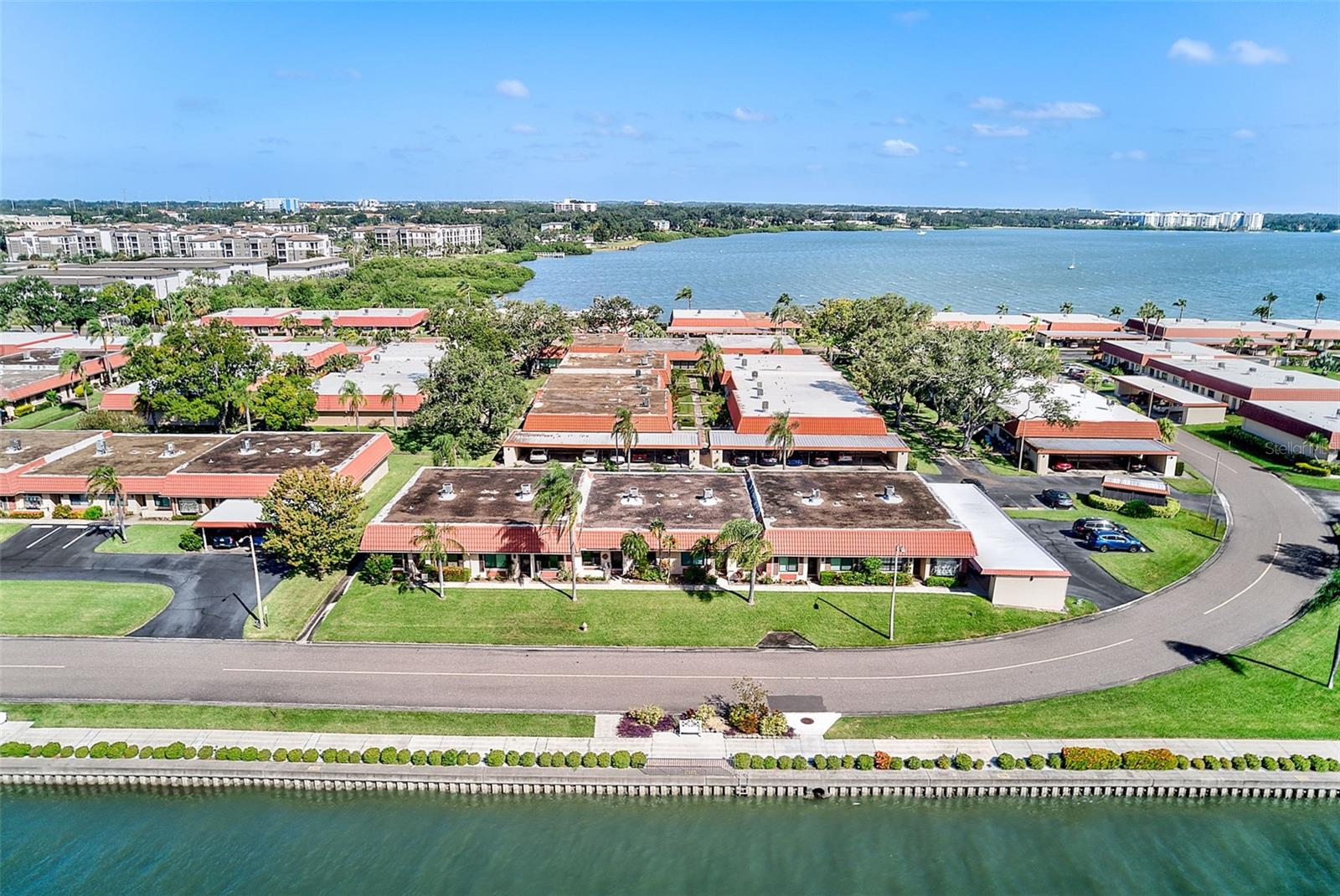 Aerial view of villa