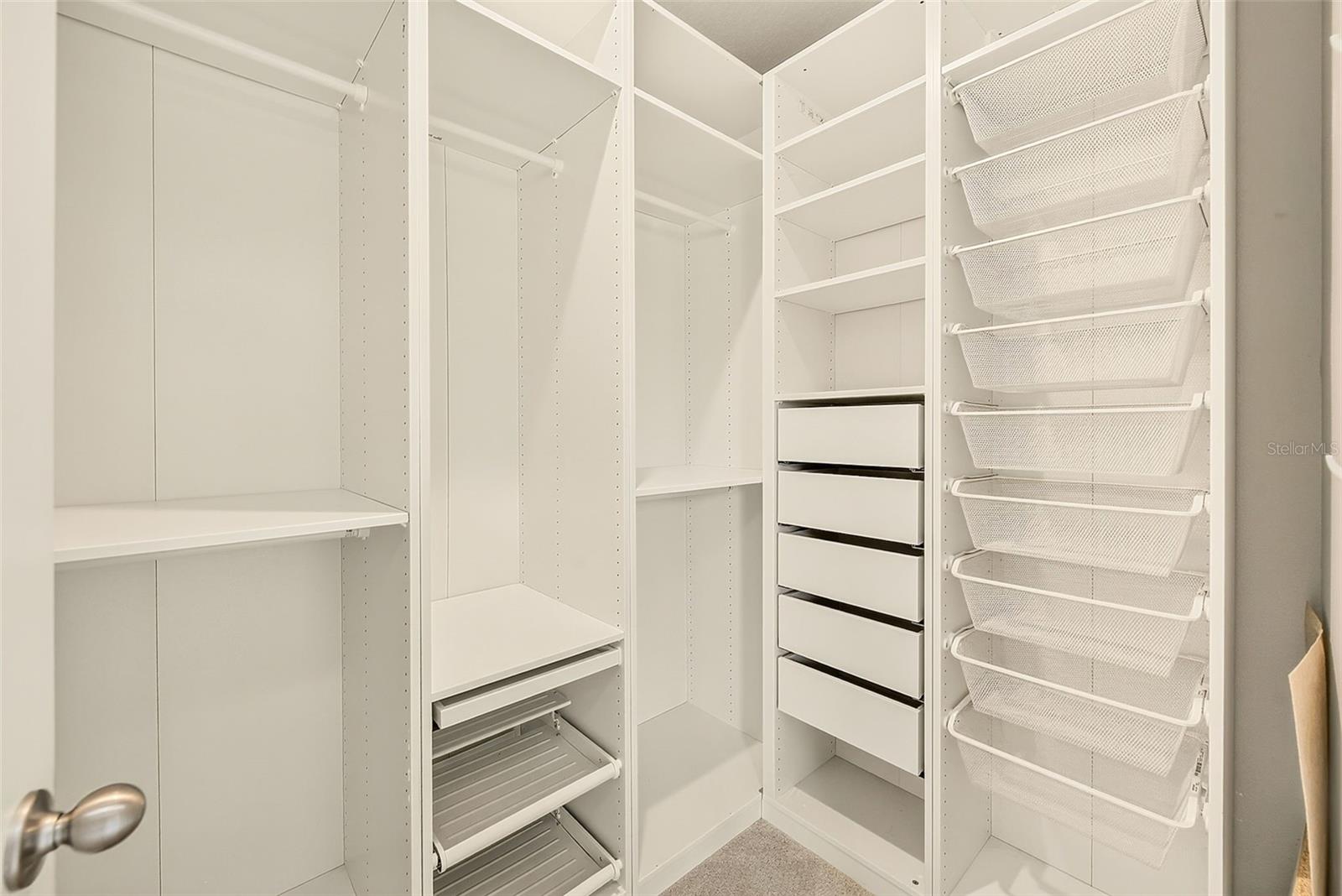 MASTER CLOSET WITH BUILT INS