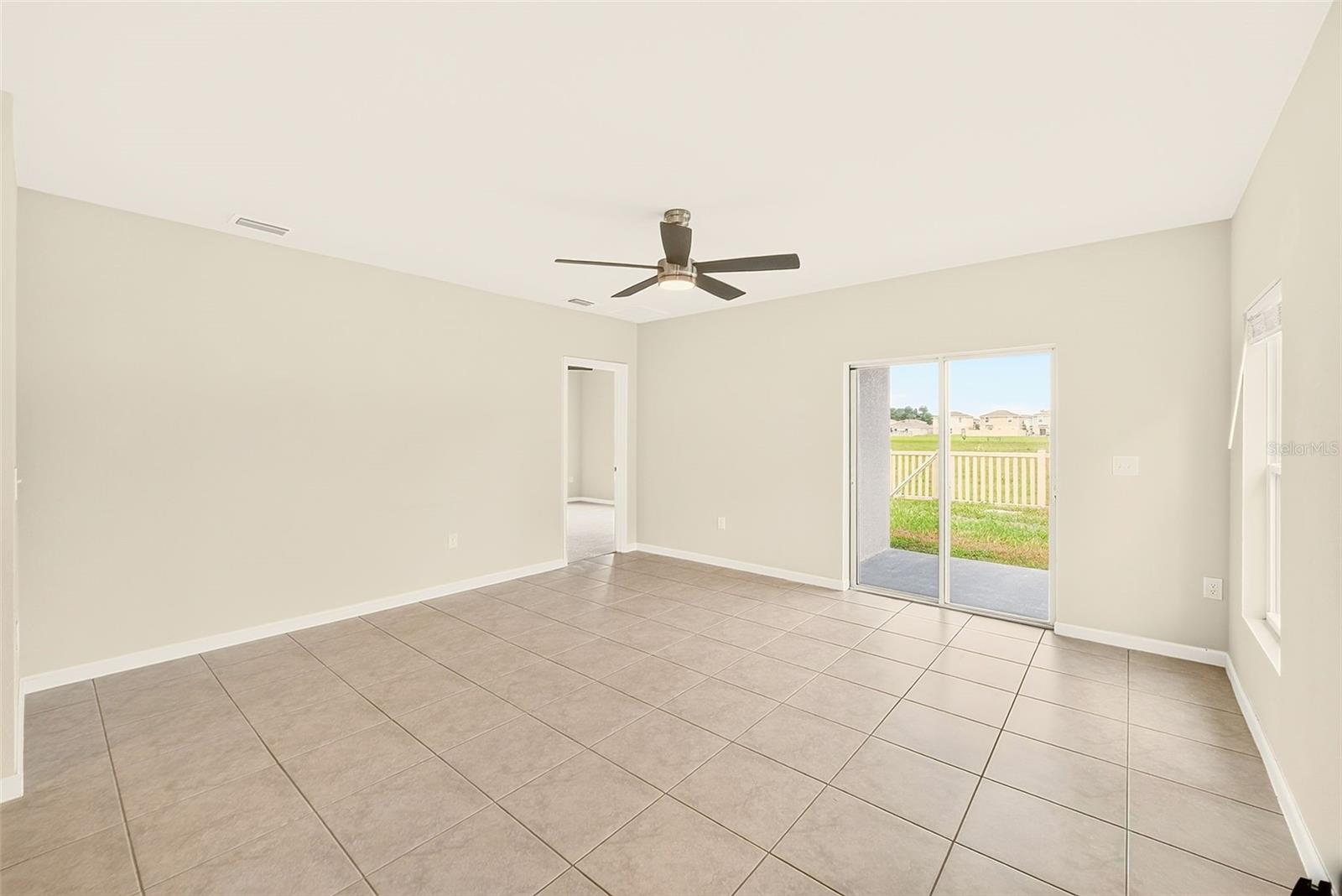 GREAT ROOM WITH SLIDERS TO LANAI